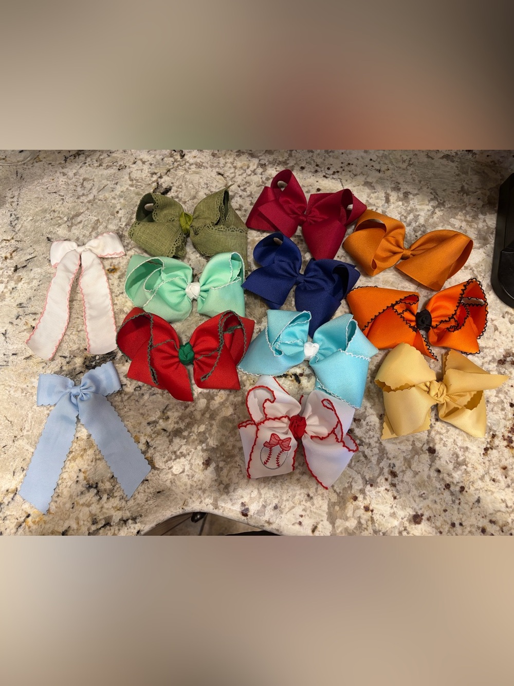 Kids Ribbon Hair Bows - Assorted Colors